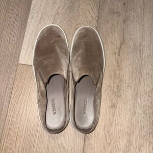 Vince Taupe Suede Slip-On Shoes/sneakers/mules ladies sz 6